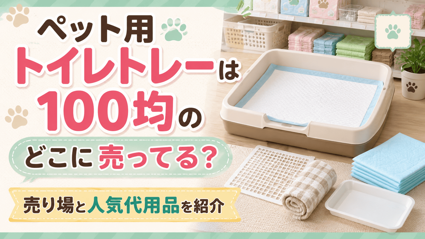 ペット用トイレトレーは100均のどこに売ってる？売り場と人気代用品をわかりやすく紹介